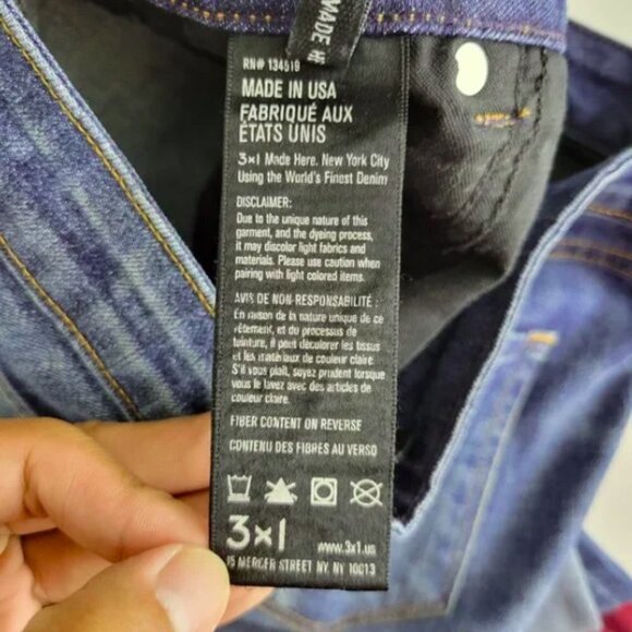 3x1 Women Blue Low Rise Skinny Denim Jeans Size 24 - Picture 8 of 10